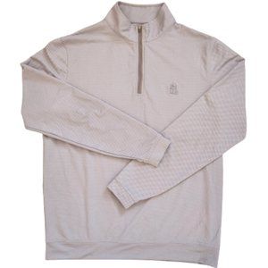 Peter Millar Grey 1/4 Zip Golf Pullover